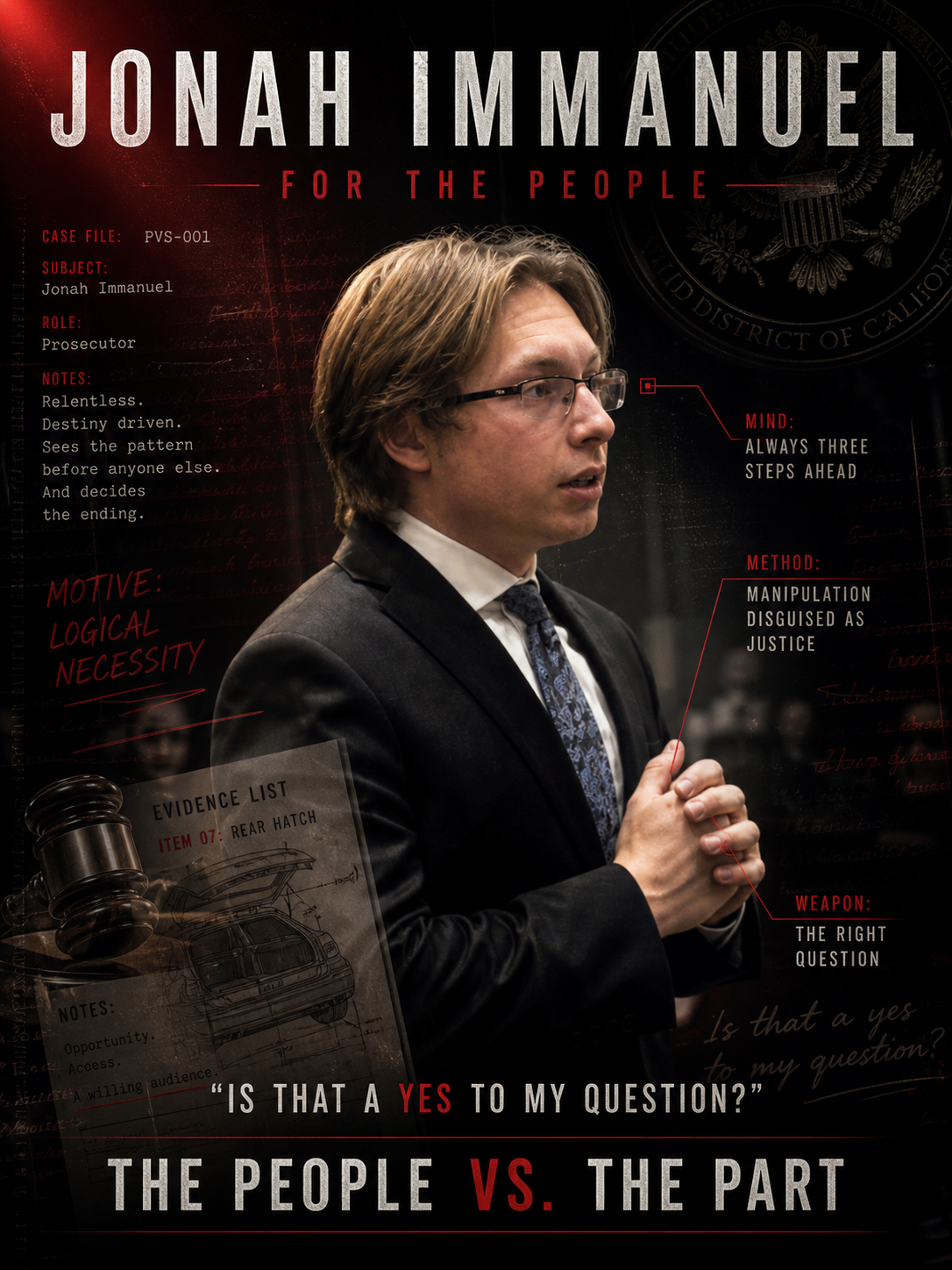 Character poster for Jonah Immanuel, For The People.